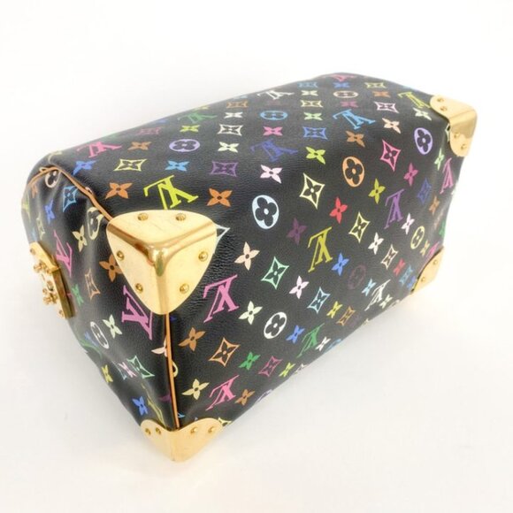 LOUIS VUITTON X TAKASHI MURAKAMI BLACK MONOGRAM MULTICOLOR SPEEDY 30 VINTAGE - Picture 5 of 13